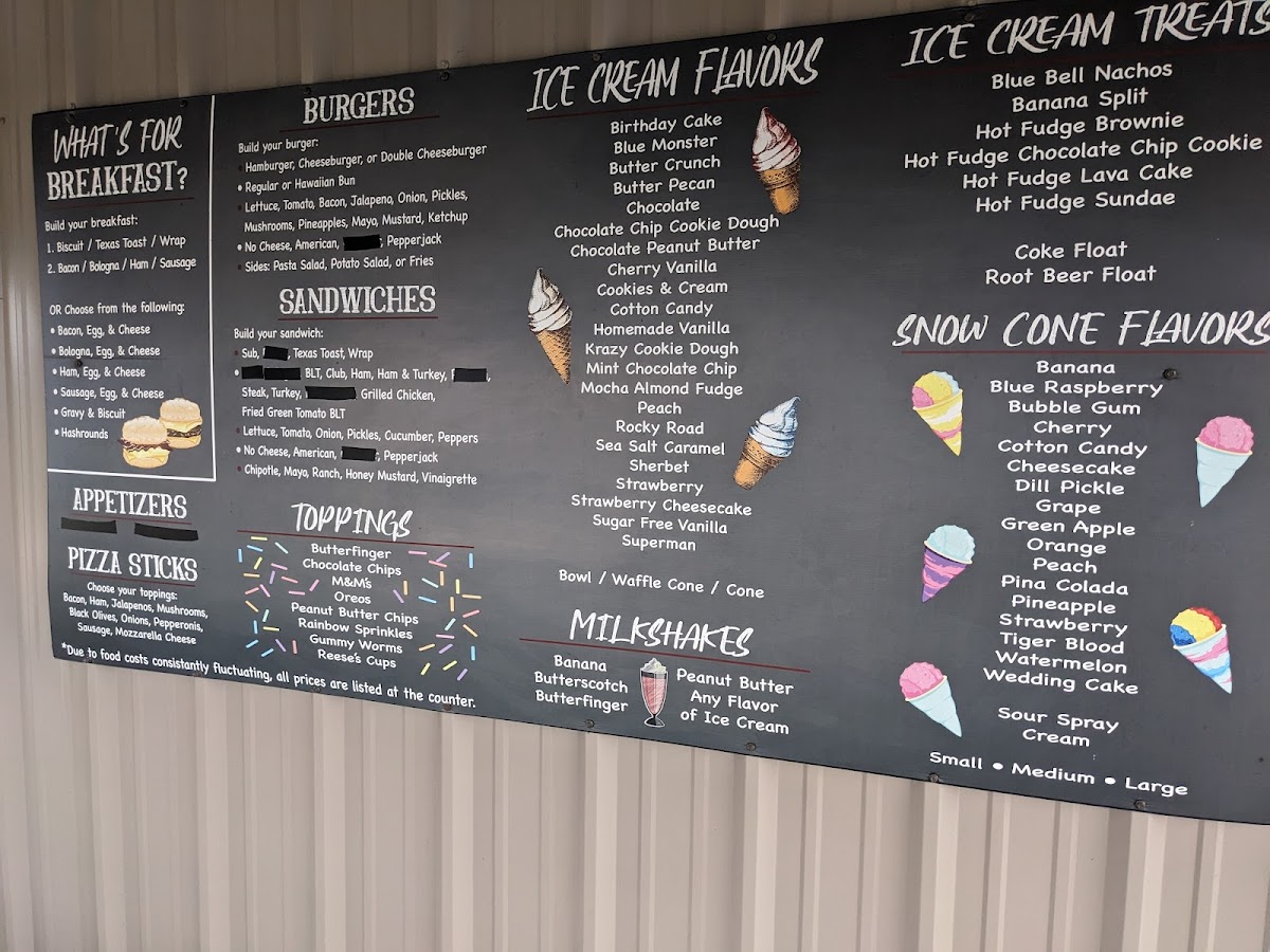Smithville Ice Cream Shoppe & Nutritution Photo Menu 1