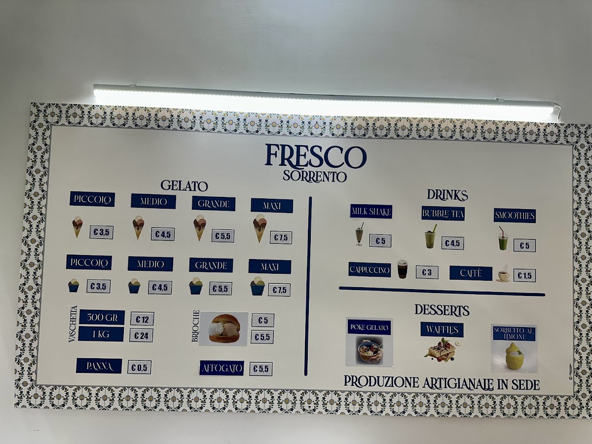 Fresco Sorrento Photo Menu 1