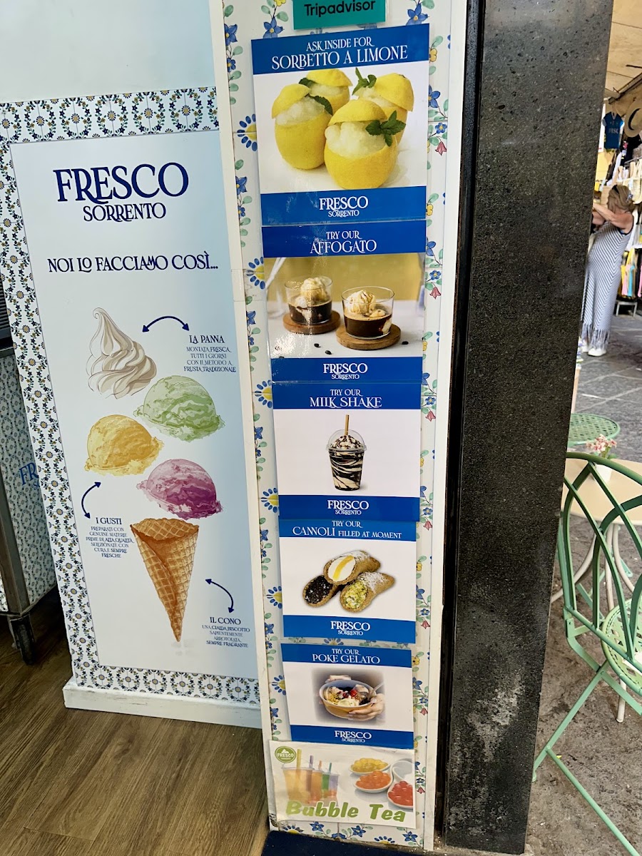 Fresco Sorrento Photo Menu 2