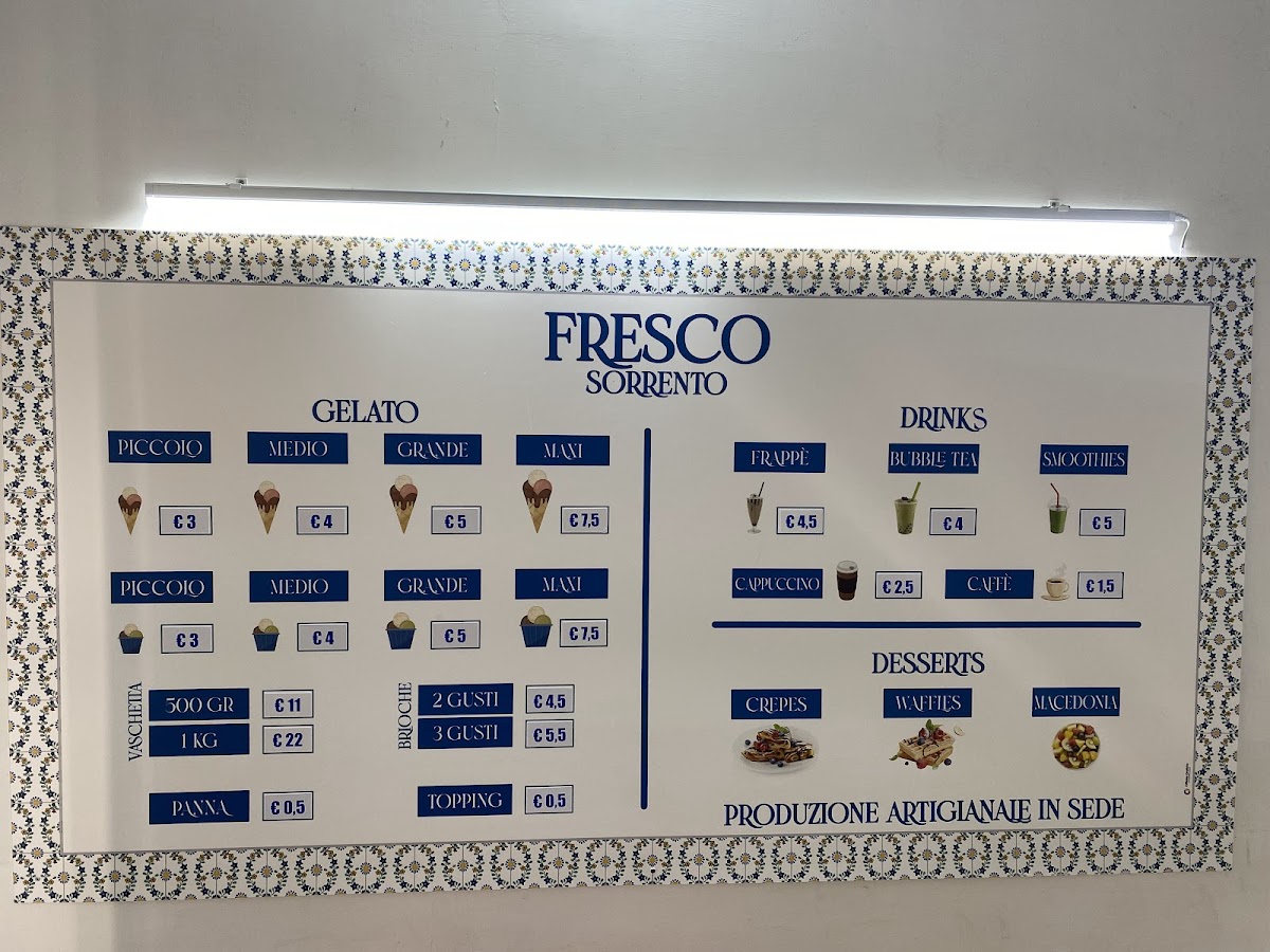 Fresco Sorrento Photo Menu 5