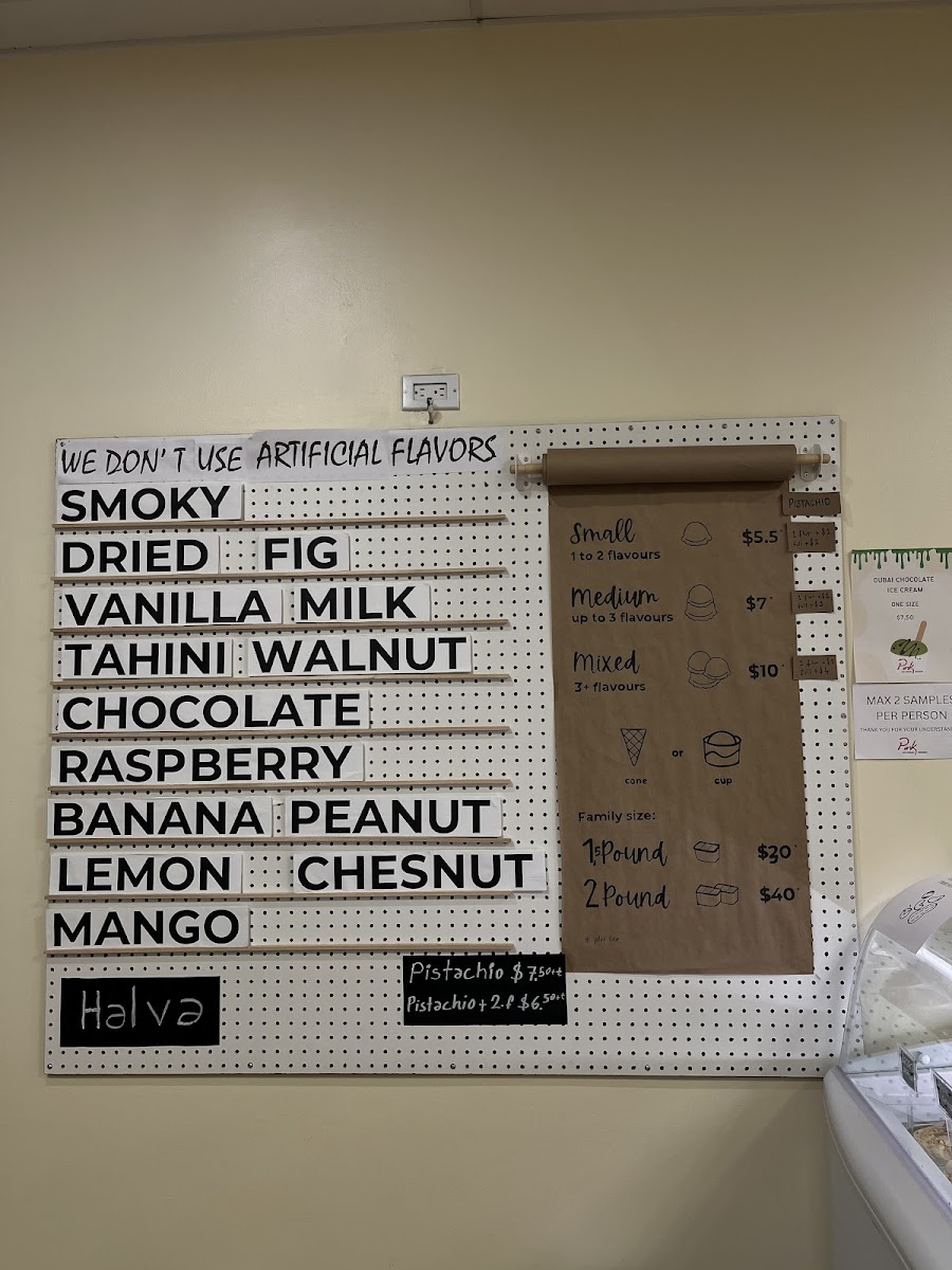 Pink Ice Cream Photo Menu 7