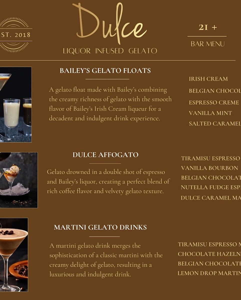 Dulce Artisan Gelato Photo Menu 3