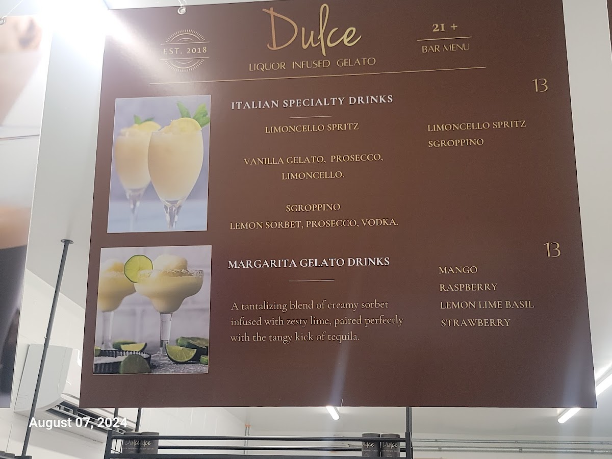 Dulce Artisan Gelato Photo Menu 4