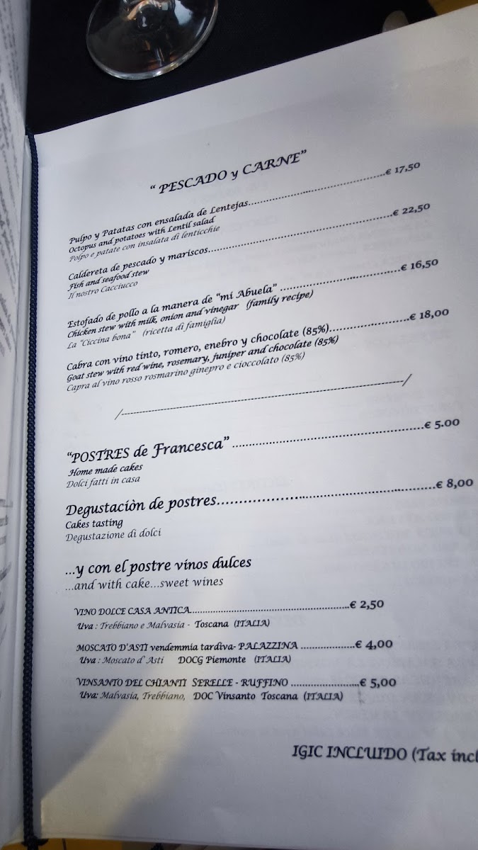 Restaurante La Cocina Abierta Photo Menu 2