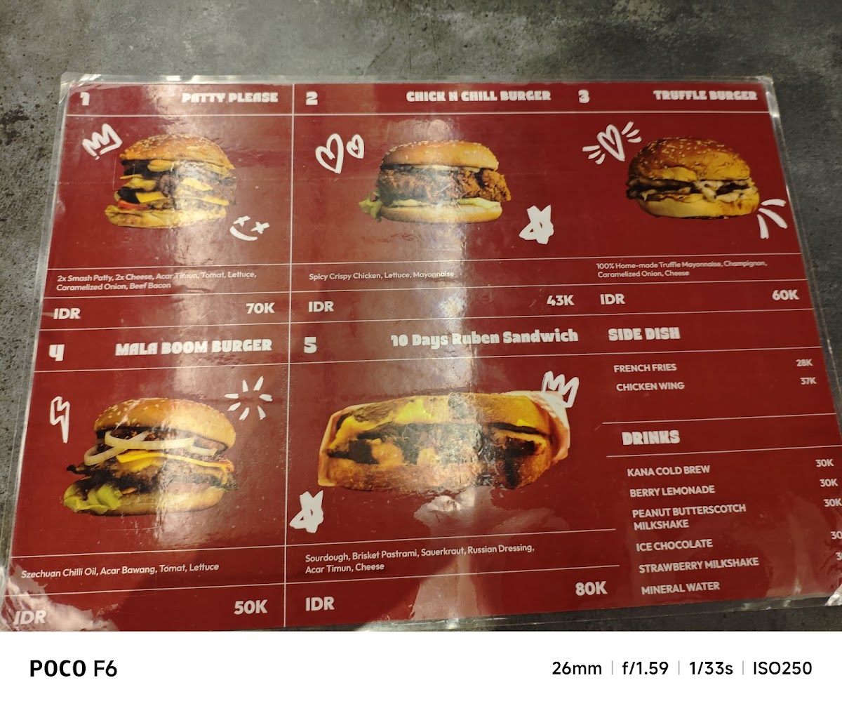 Patty Please! Photo Menu 3