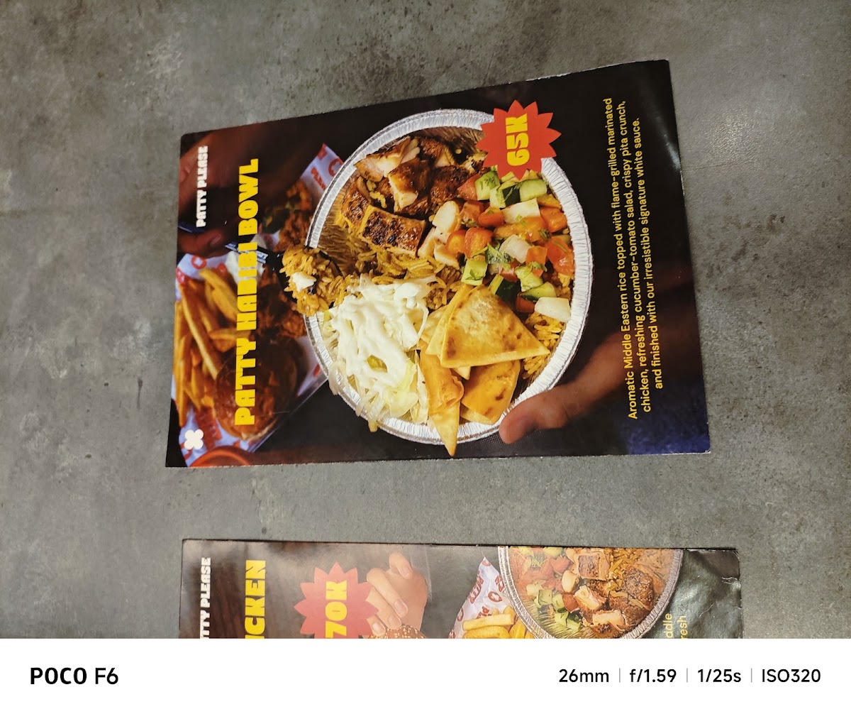 Patty Please! Photo Menu 5