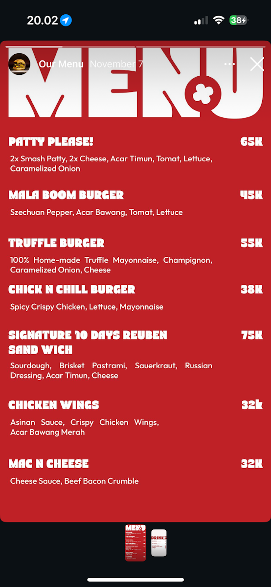 Patty Please! Photo Menu 9