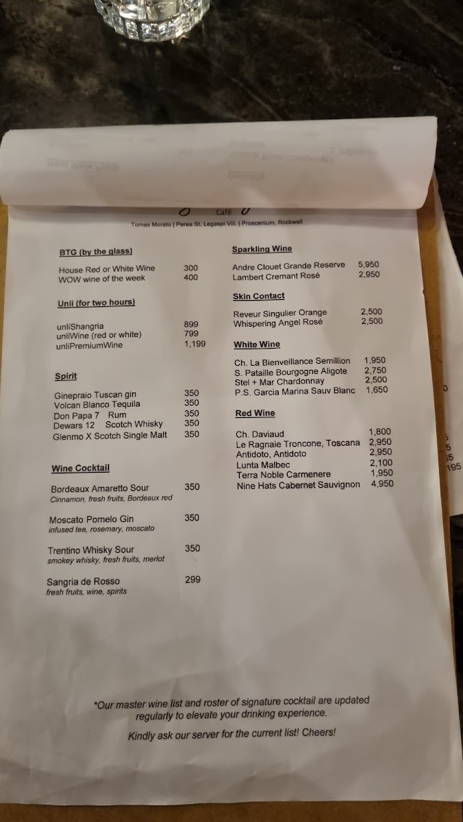 Sourdough Cafe Perea Makati Photo Menu 7