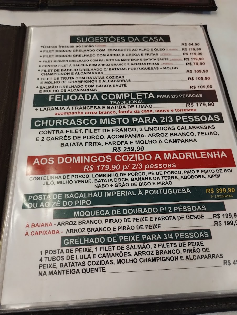 Restaurante Mondego - (Copacabana) Photo Menu 3