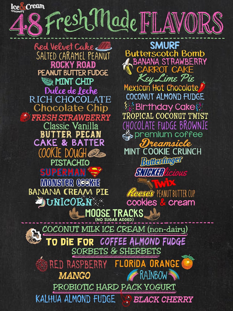 Ice&Cream Creamery Photo Menu 1