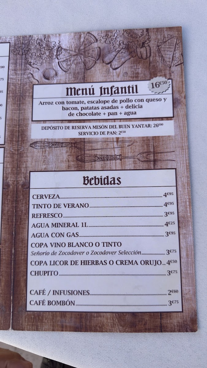 El Mesón del Buen Yantar Photo Menu 3
