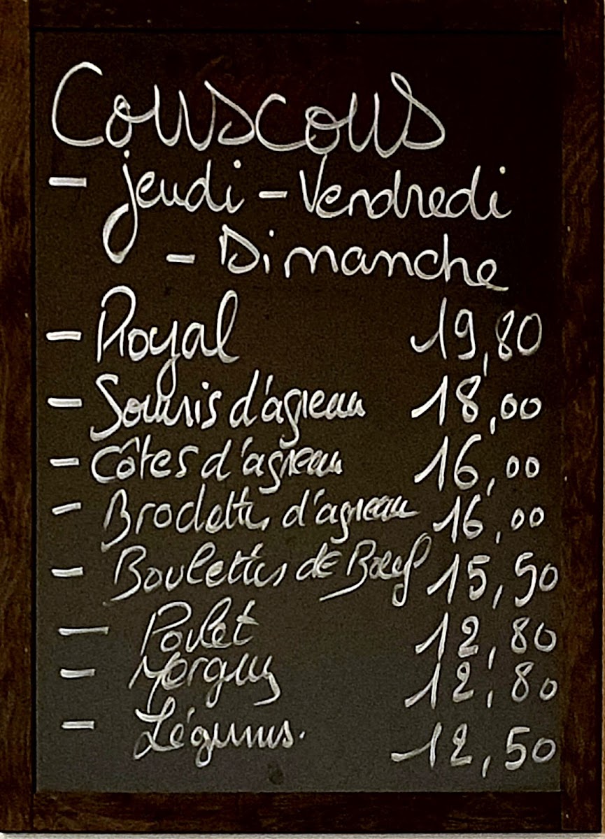 Le Tourne Bouchon Photo Menu 9