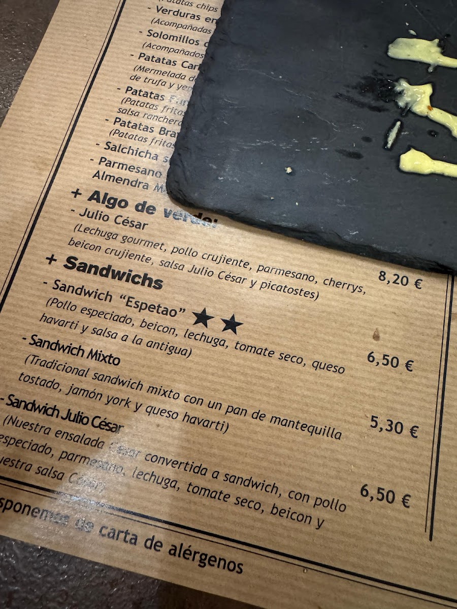 Las Cenas del Hidalgo Photo Menu 3