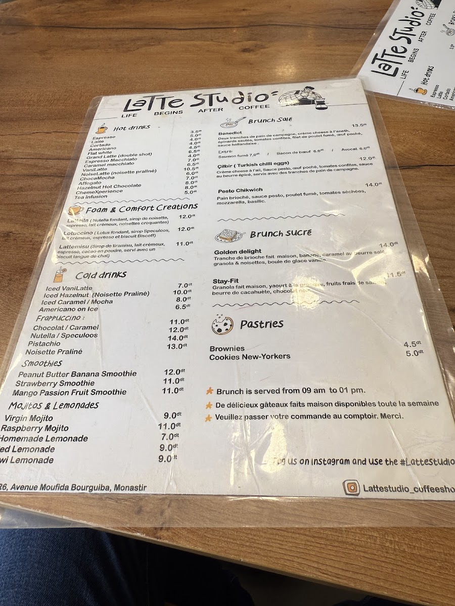 Latte Studio Photo Menu 10