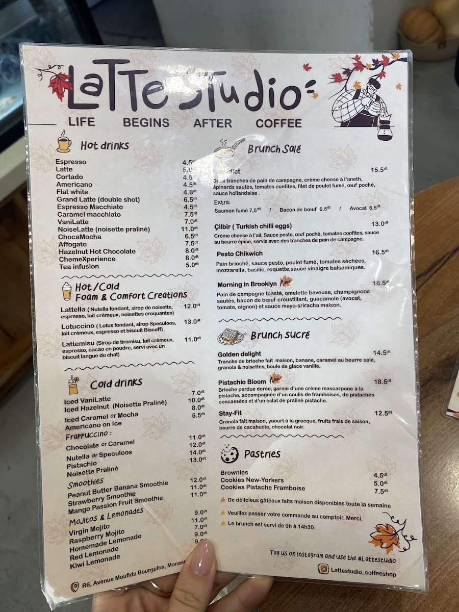 Latte Studio Photo Menu 3