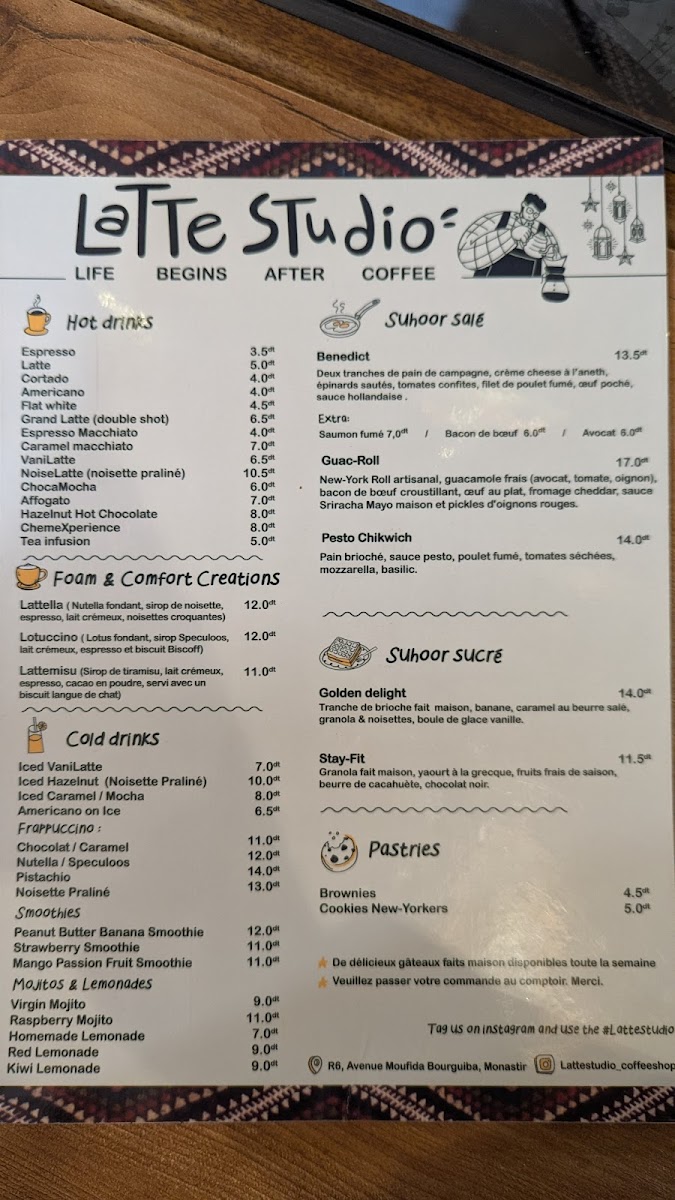 Latte Studio Photo Menu 8
