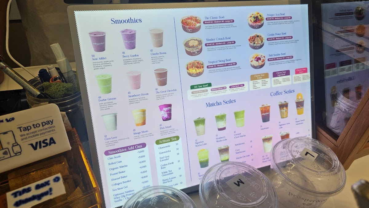 Prosper&Co Acai Juice Bar Photo Menu 4