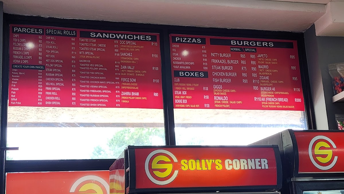 Sollys Corner Photo Menu 2