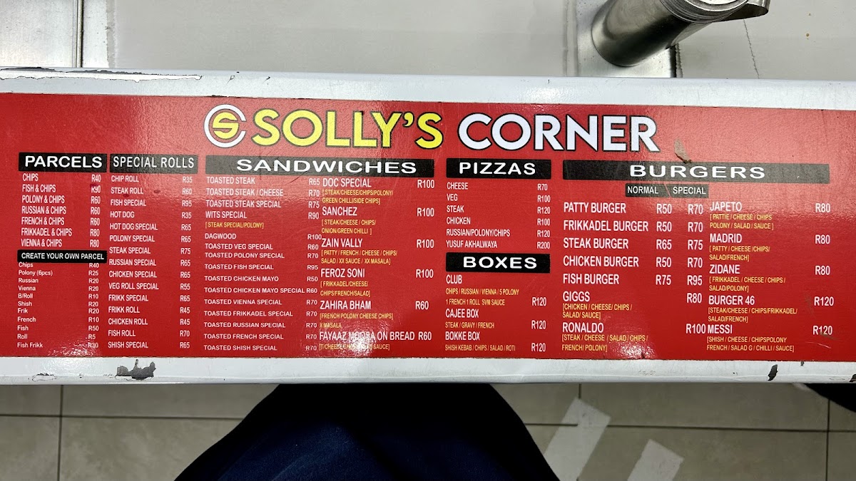 Sollys Corner Photo Menu 6