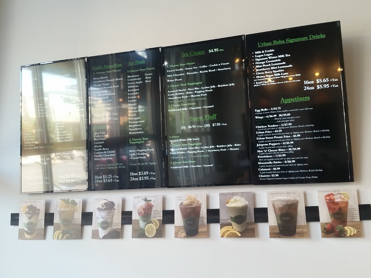 Urban Boba Tea House Photo Menu 10