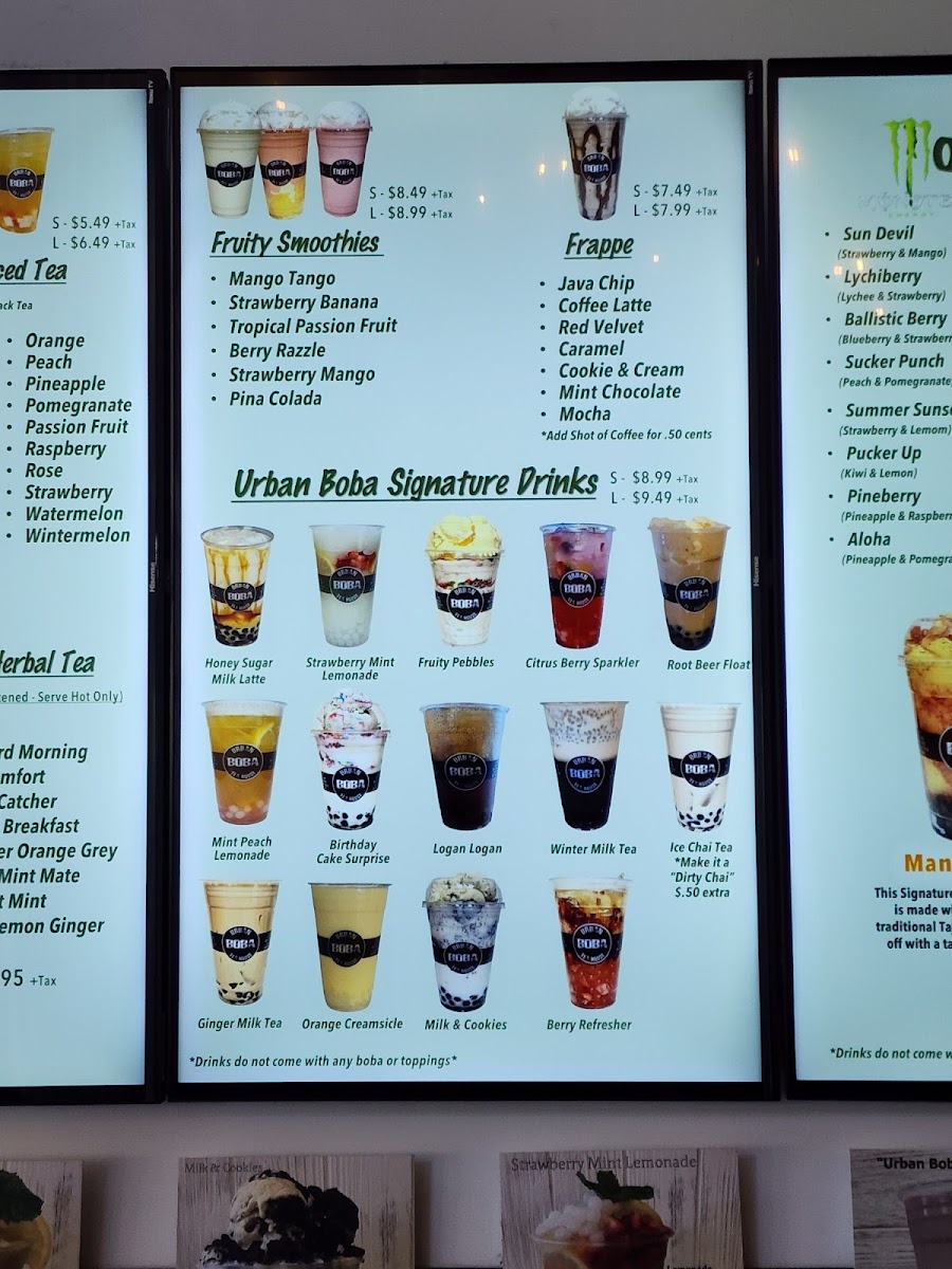 Urban Boba Tea House Photo Menu 6