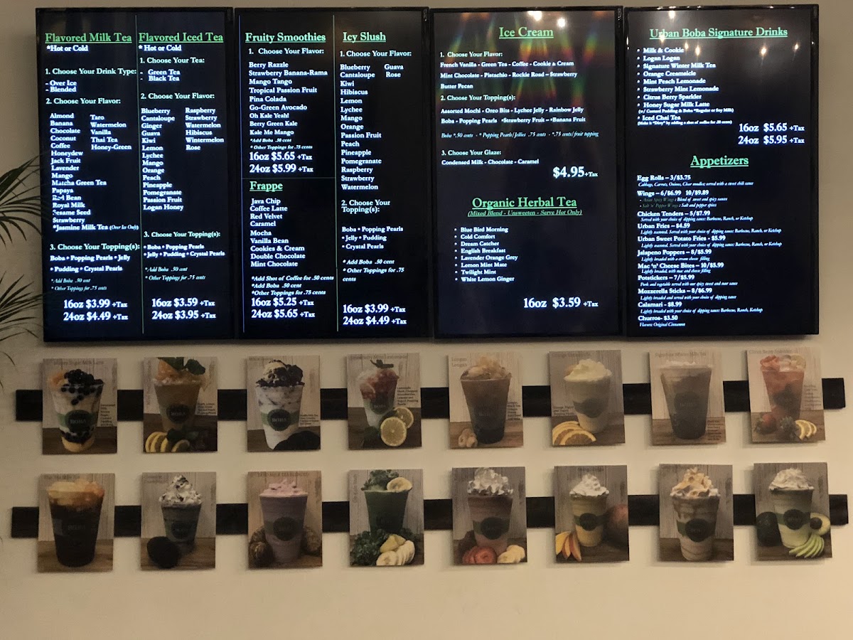 Urban Boba Tea House Photo Menu 9