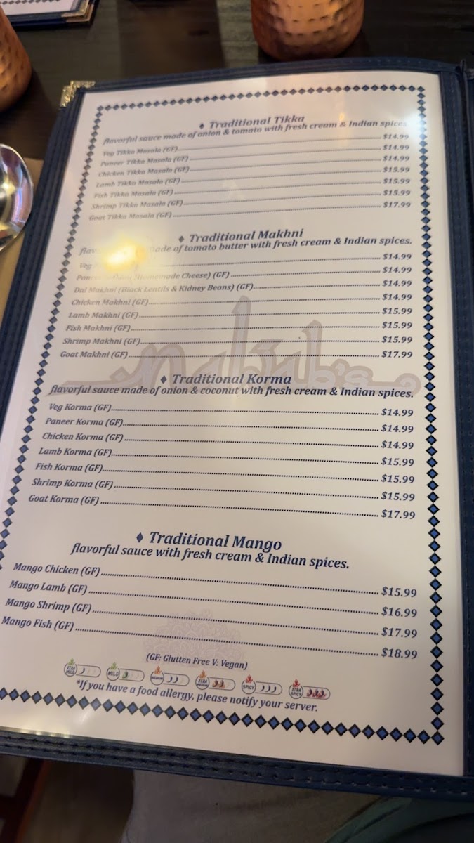 Nawab’s Indian Cuisine OSB Photo Menu 10