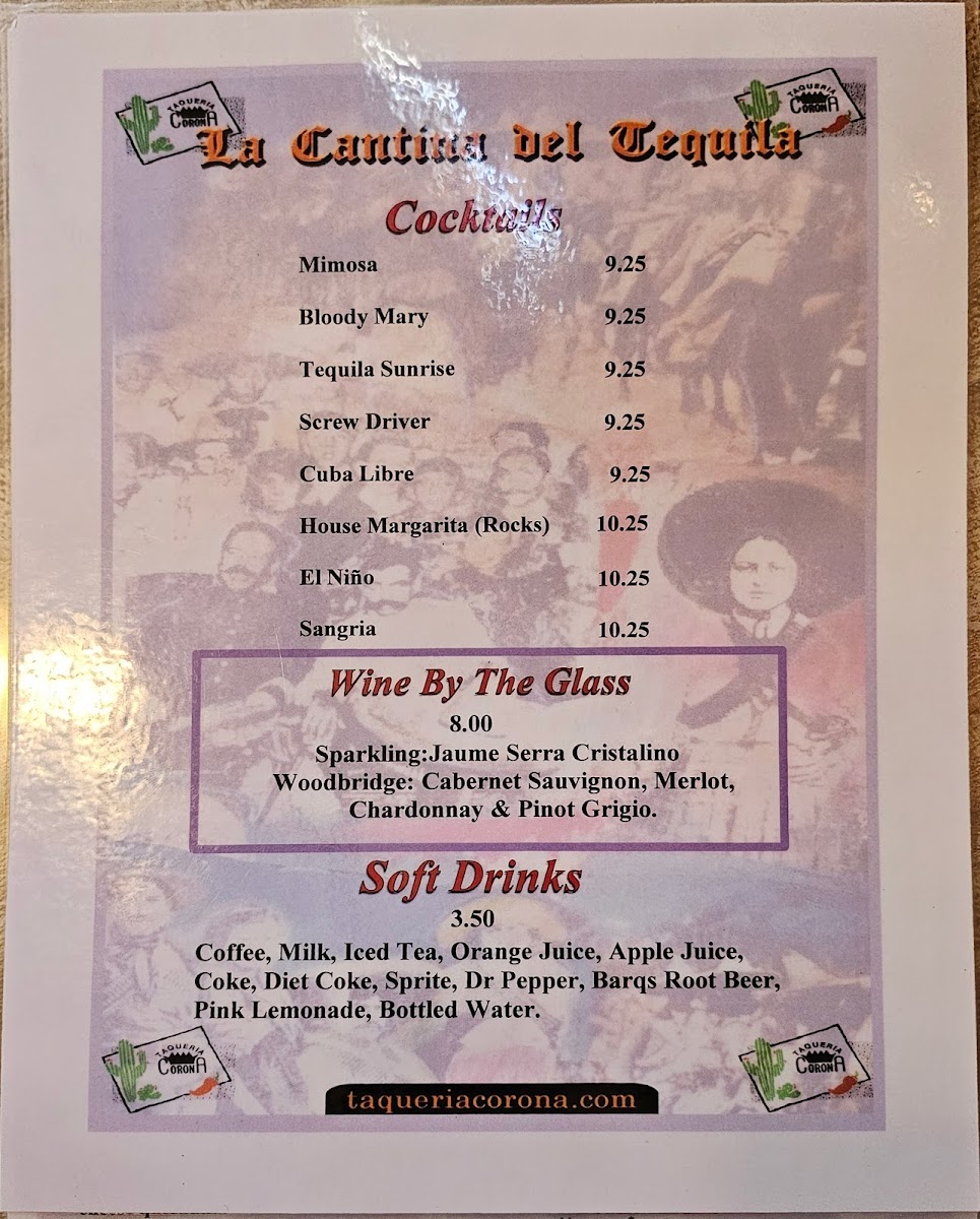 Taqueria Corona Photo Menu 3