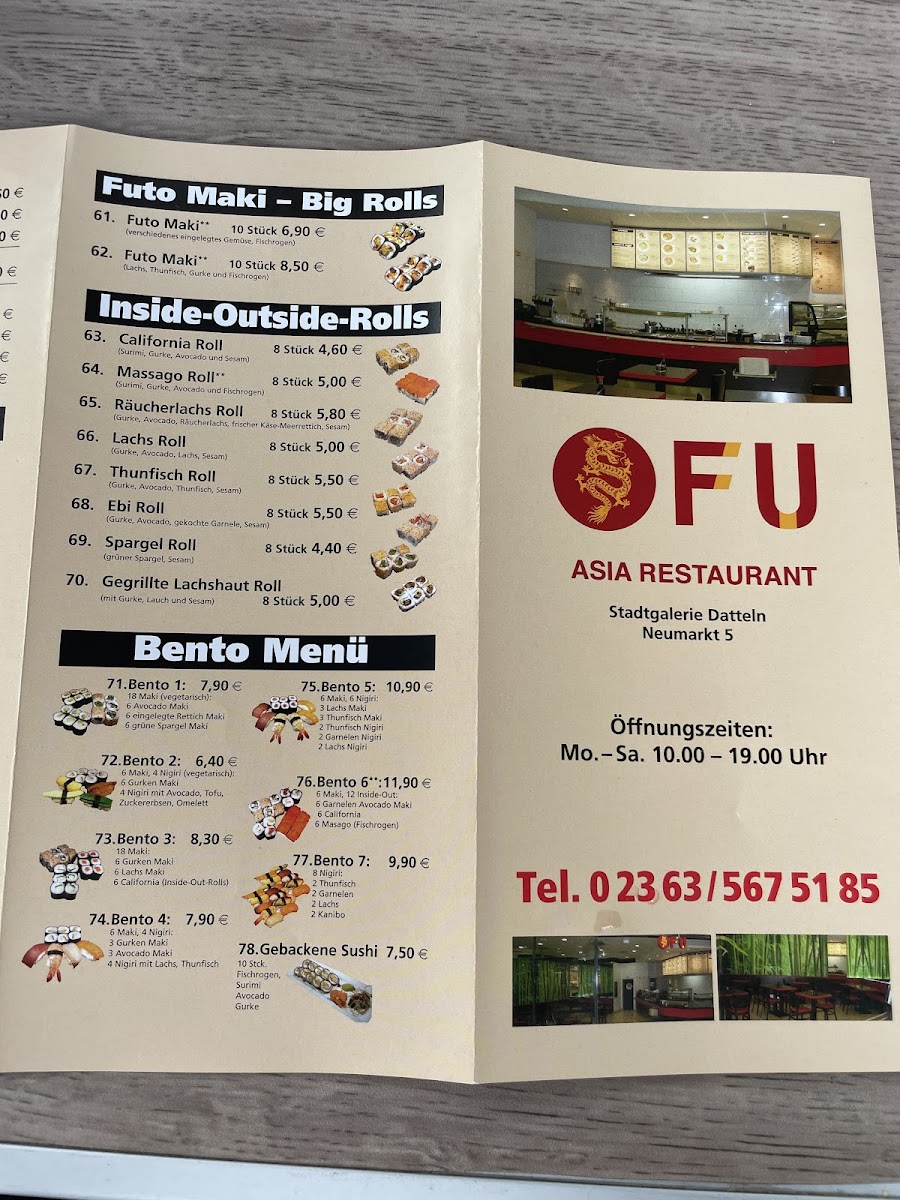 Fu Asia Restaurant Photo Menu 5