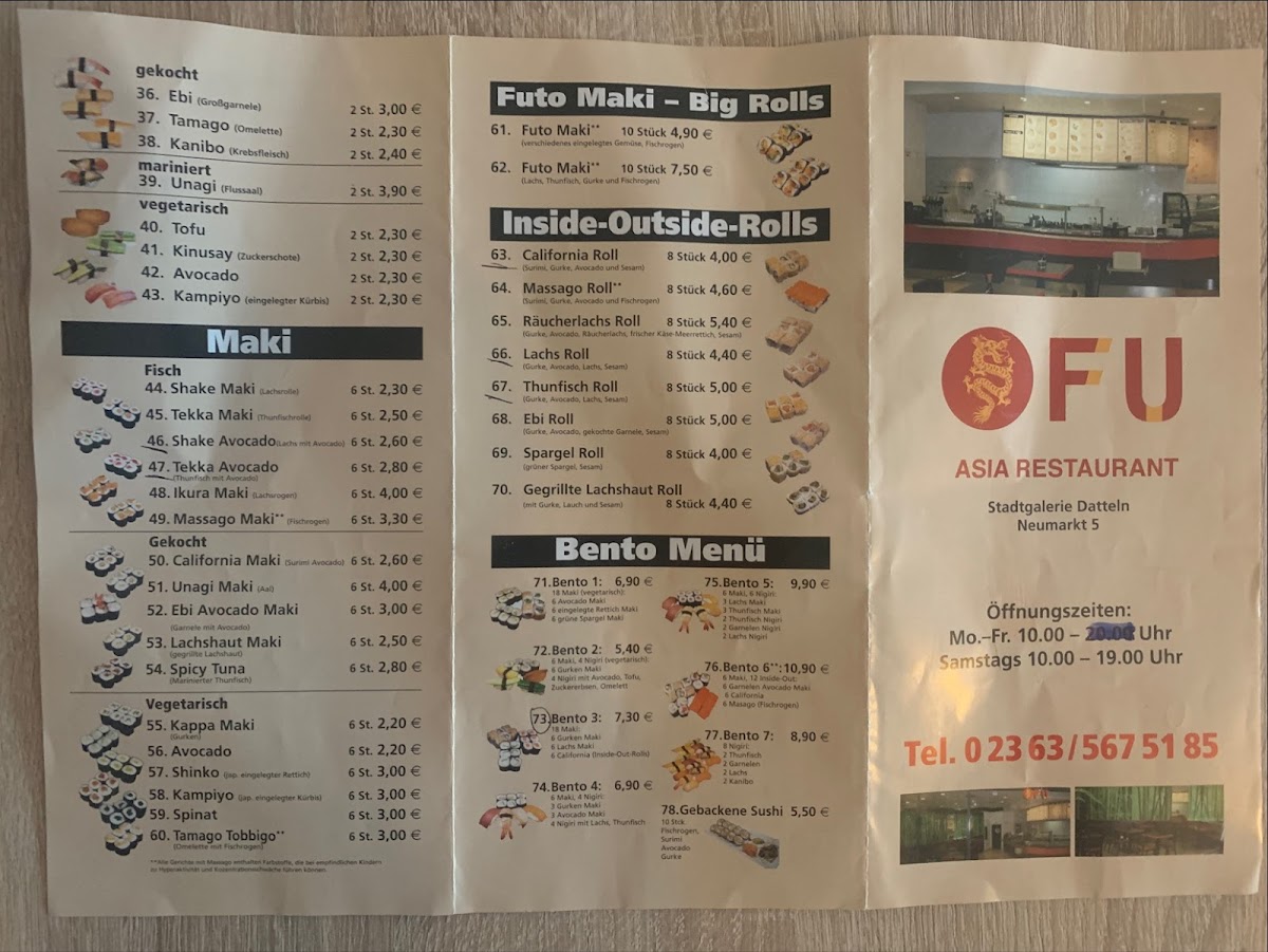 Fu Asia Restaurant Photo Menu 8