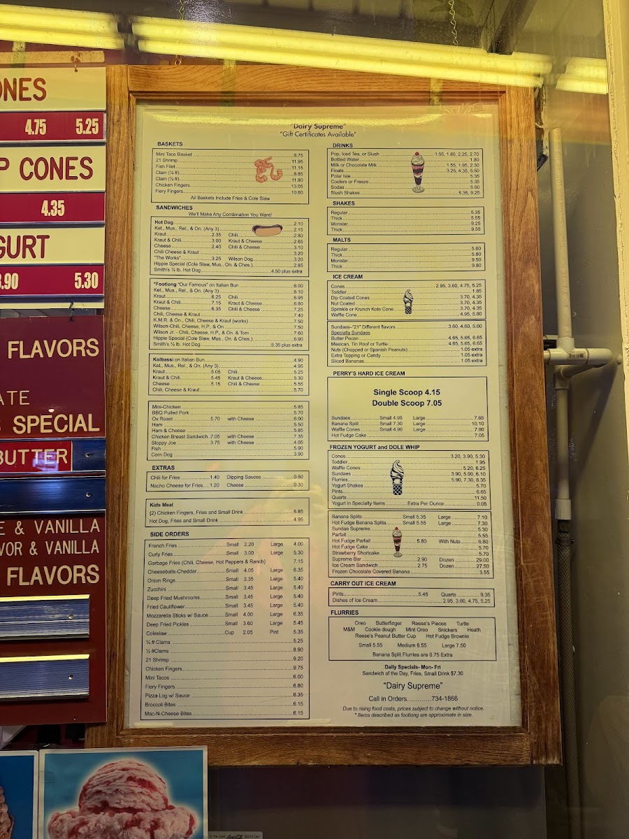 Dairy Supreme Photo Menu 1