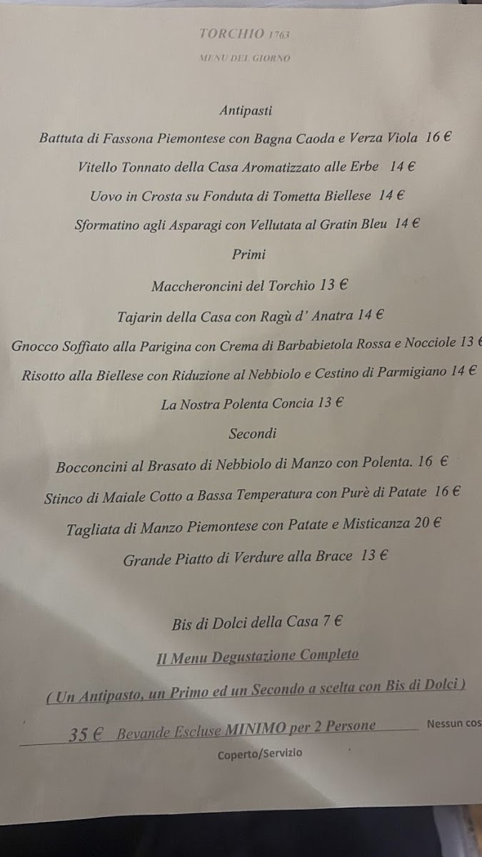 Il Torchio 1763 Photo Menu 1