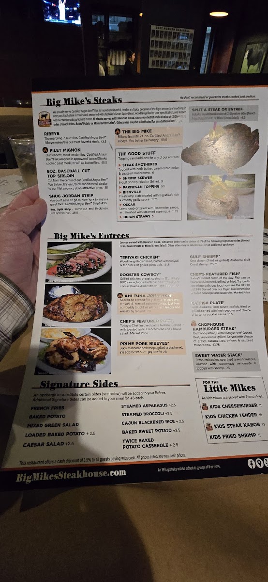 Big Mike's Steakhouse - Auburn Photo Menu 8