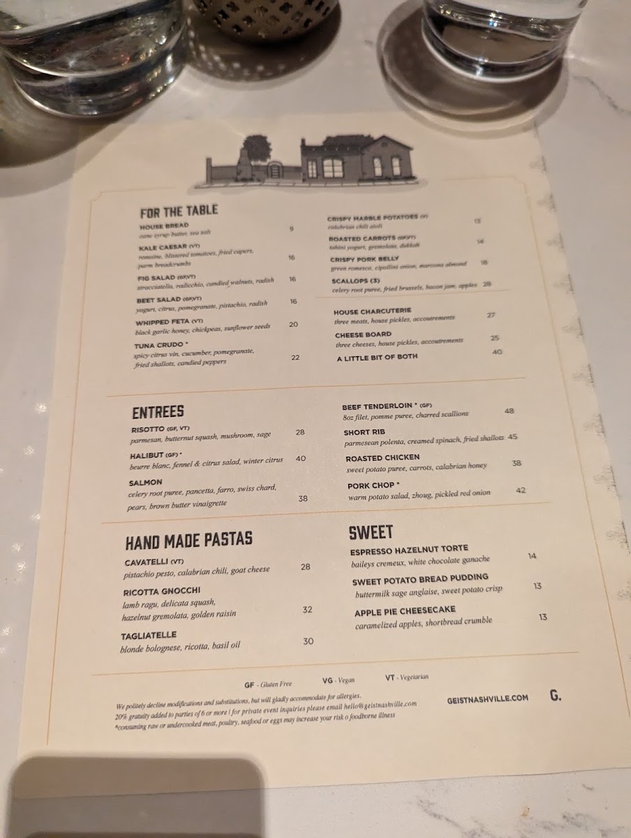 Geist Bar + Restaurant Photo Menu 5