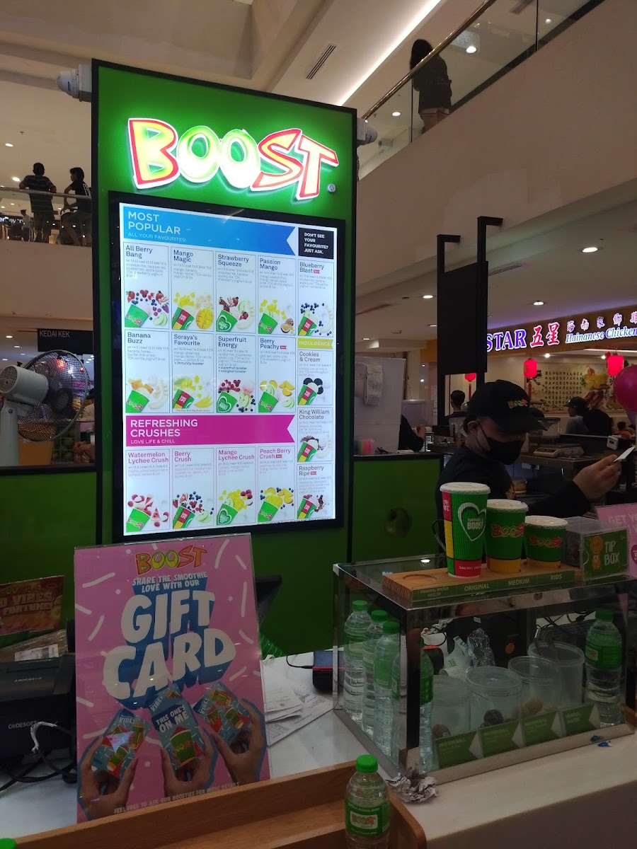 Boost Juice Suria Sabah Photo Menu 3