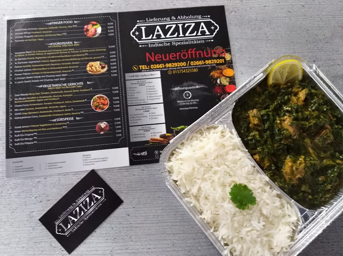 Laziza (Pizza und Indische Spezialitäten) Photo Menu 10