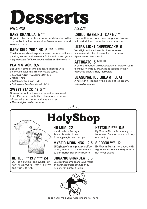 HolyBelly Photo Menu 1
