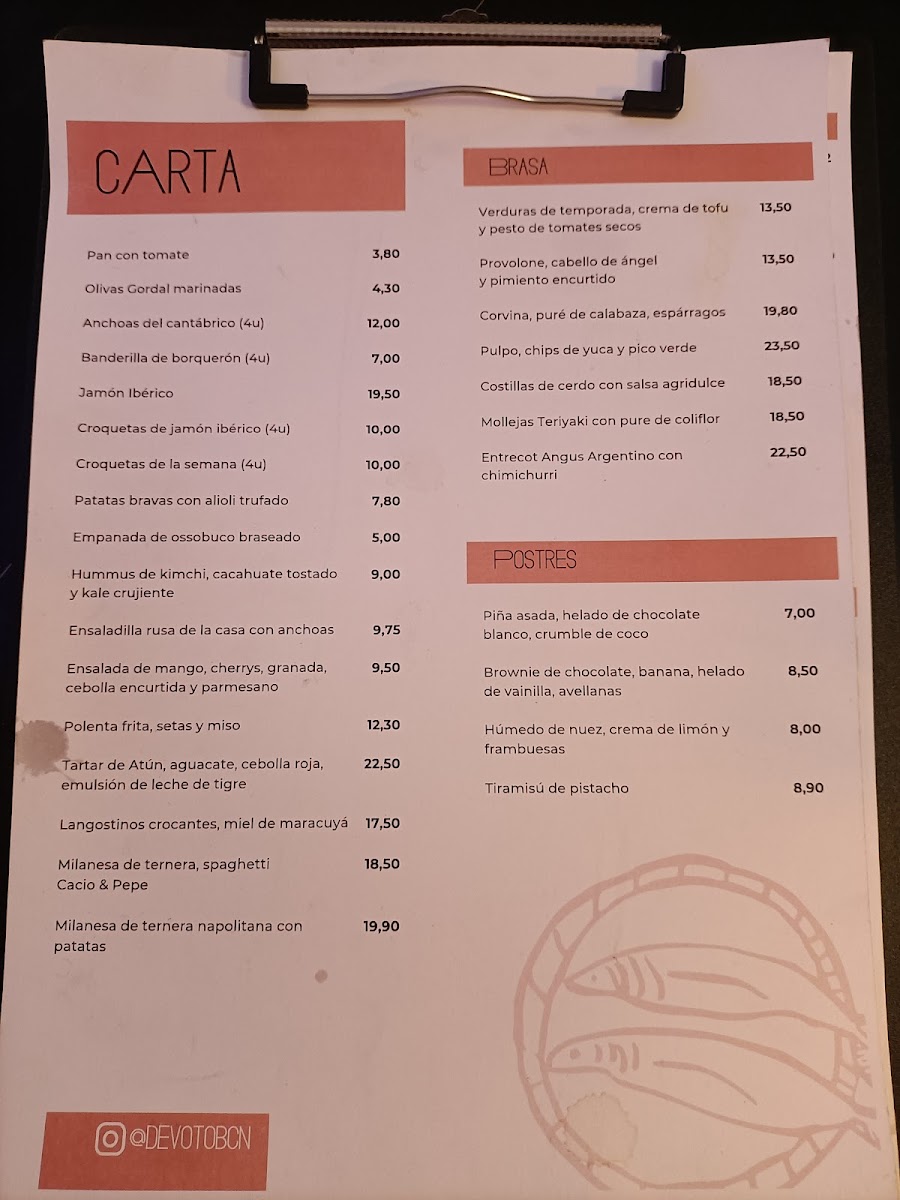 Devoto Photo Menu 3
