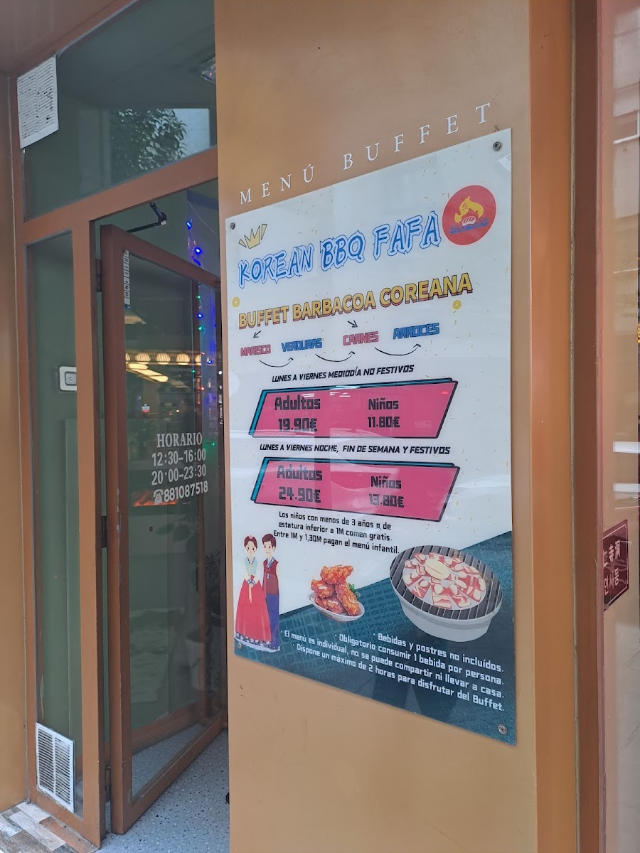 KOREAN BBQ & SUSHI FAFA BUFFET (Santiago de Compostela) Photo Menu 4