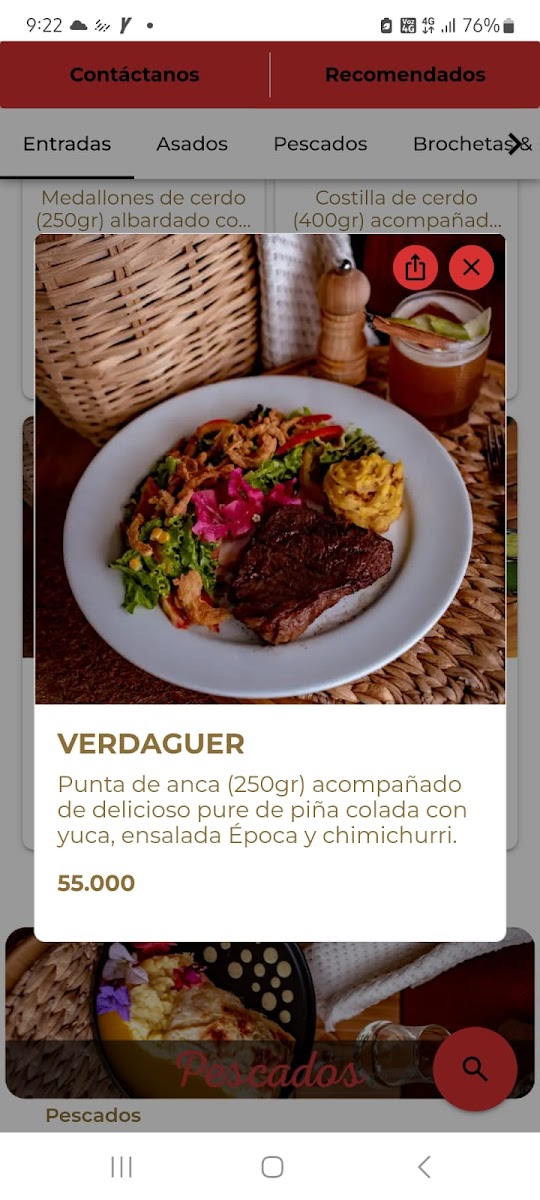 Epoca Restaurante Video Bar Photo Menu 5