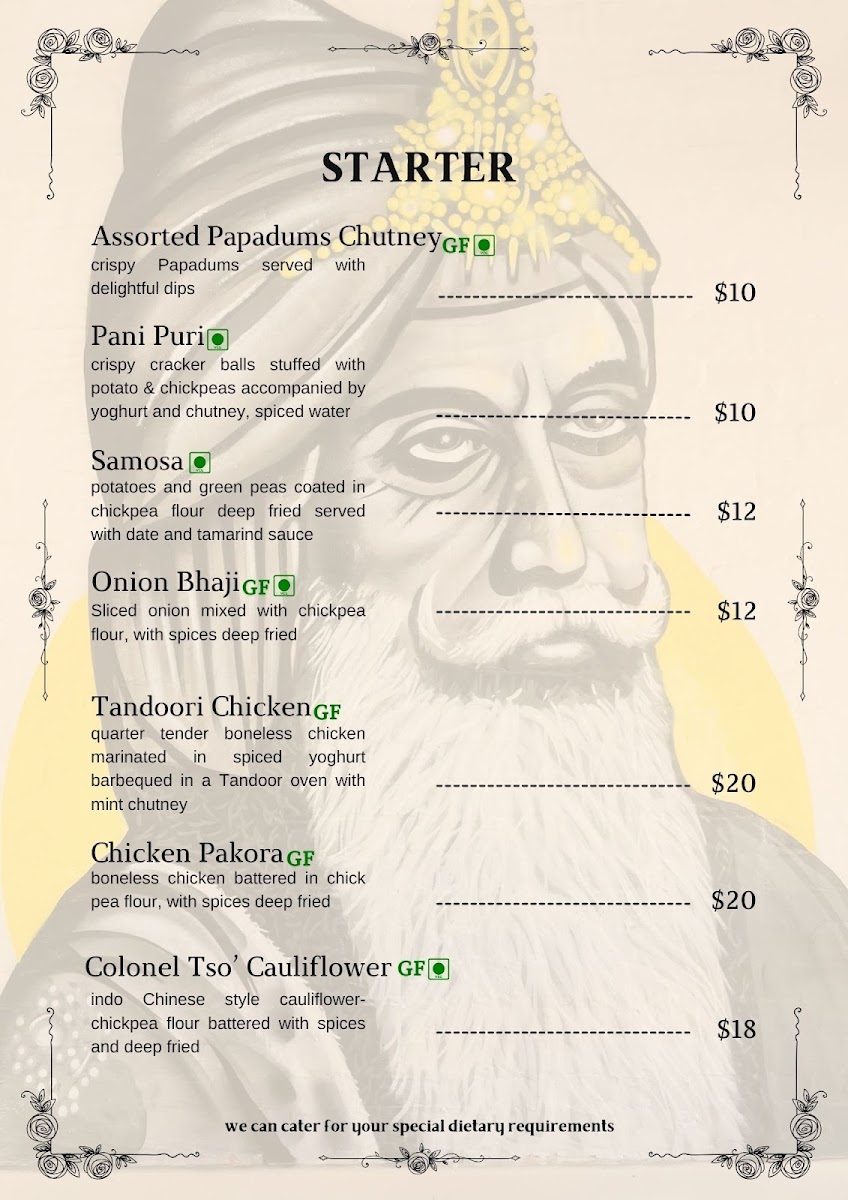 Northern Rasoi Euroa Photo Menu 2