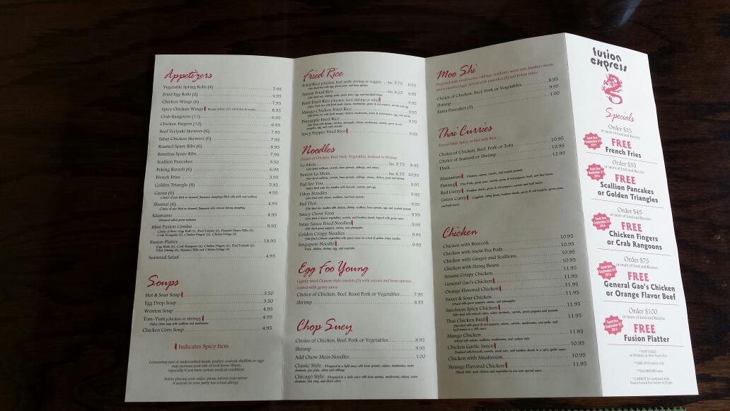 Fusion Express Photo Menu 4