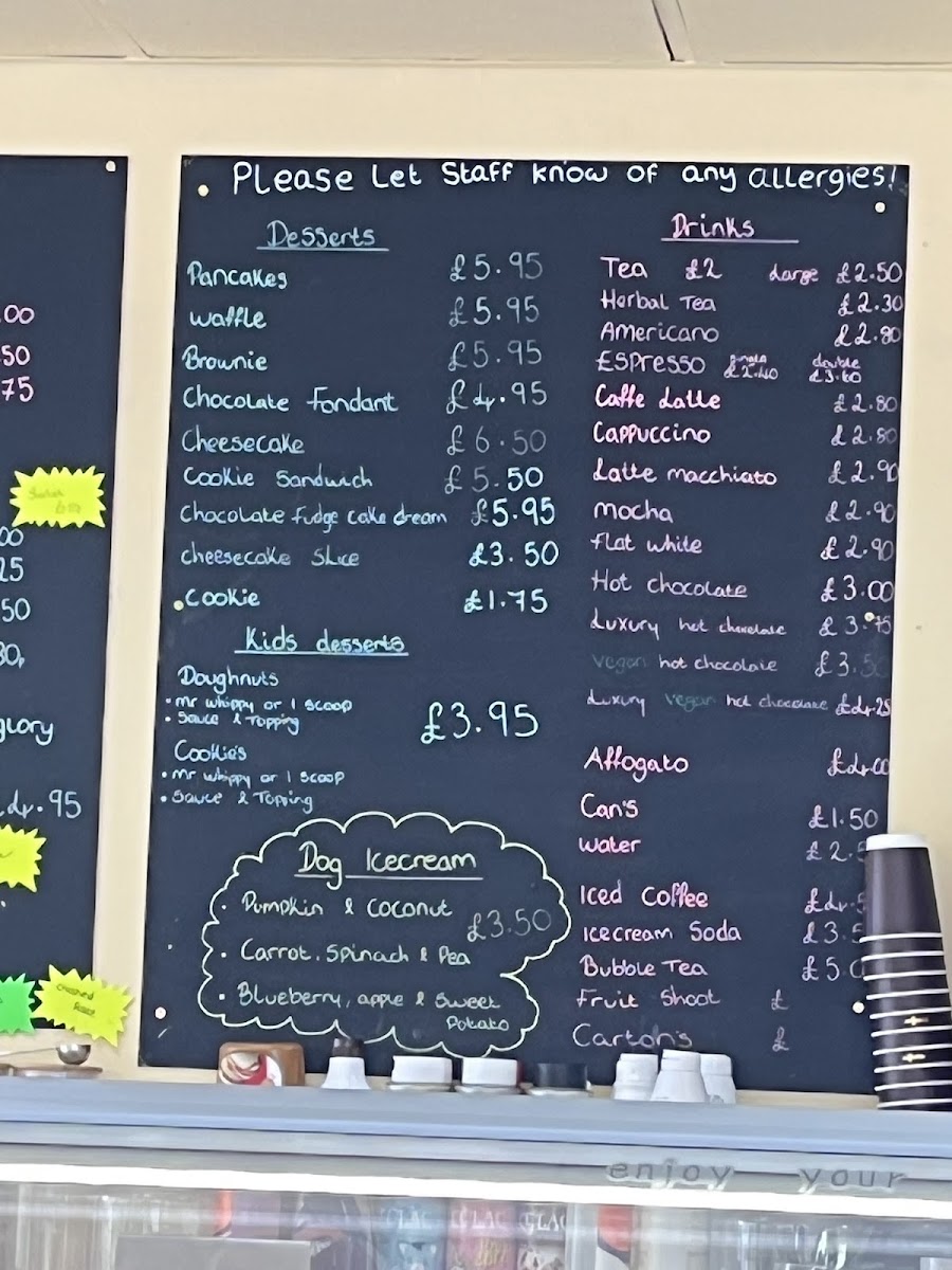 Gelato and Sorbetto Photo Menu 1