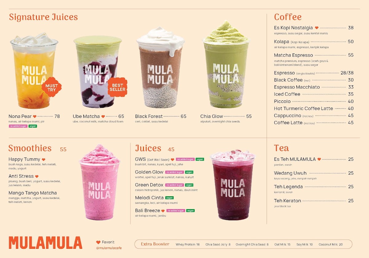 MULAMULA Cafe Photo Menu 1