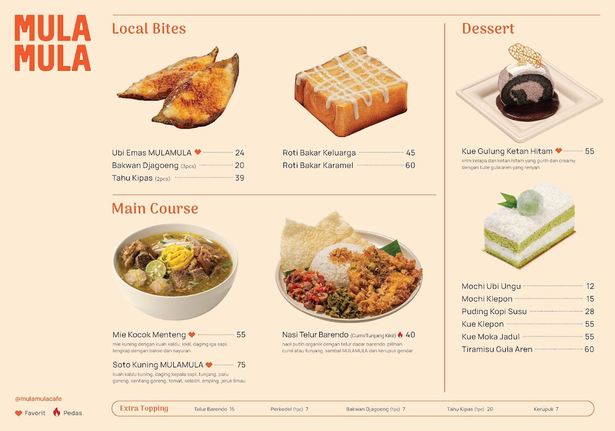 MULAMULA Cafe Photo Menu 2