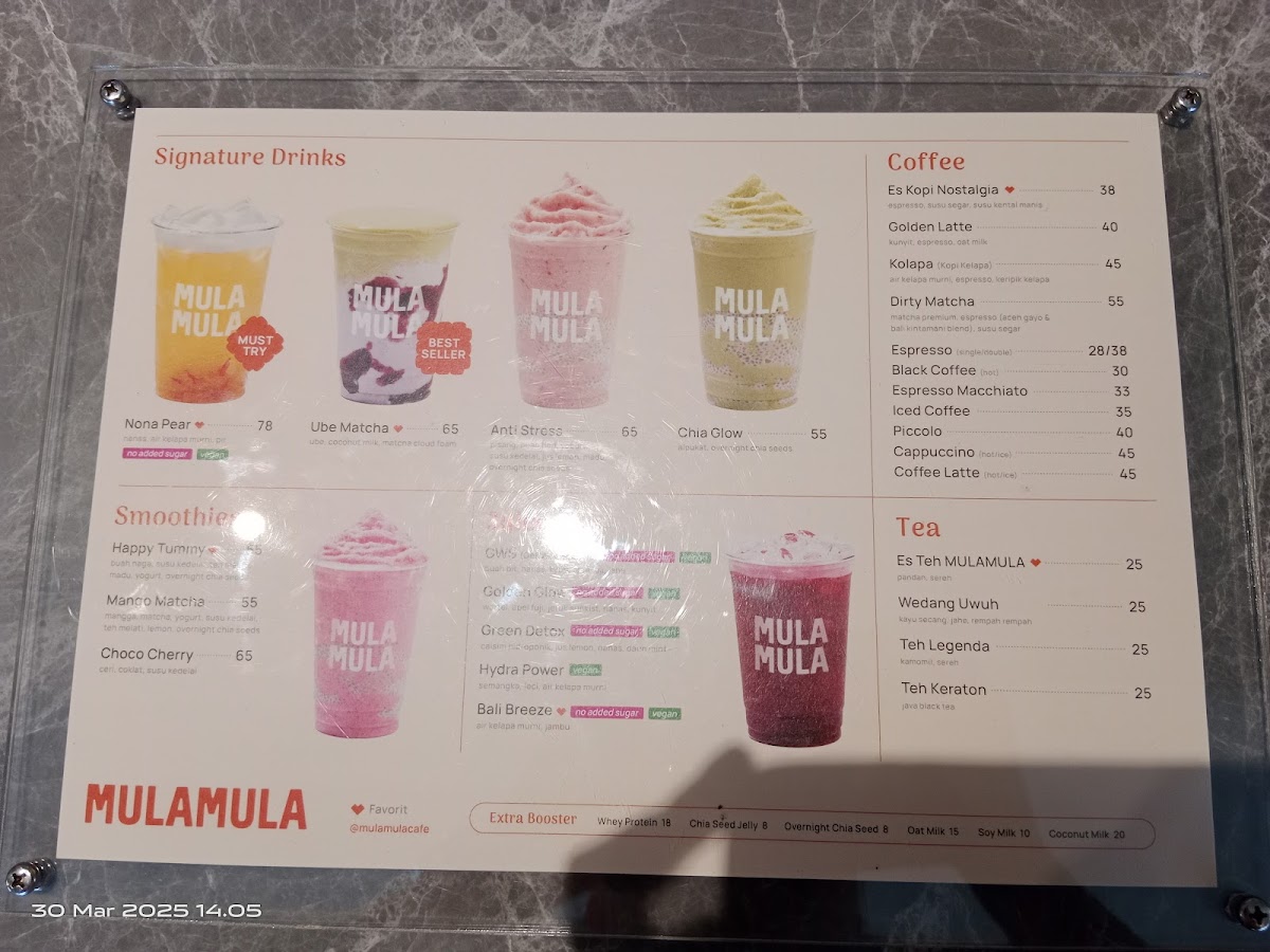 MULAMULA Cafe Photo Menu 7