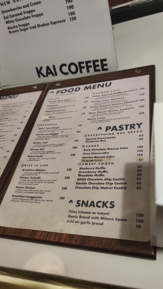 Kai Coffee - Boulevard Branch Photo Menu 3