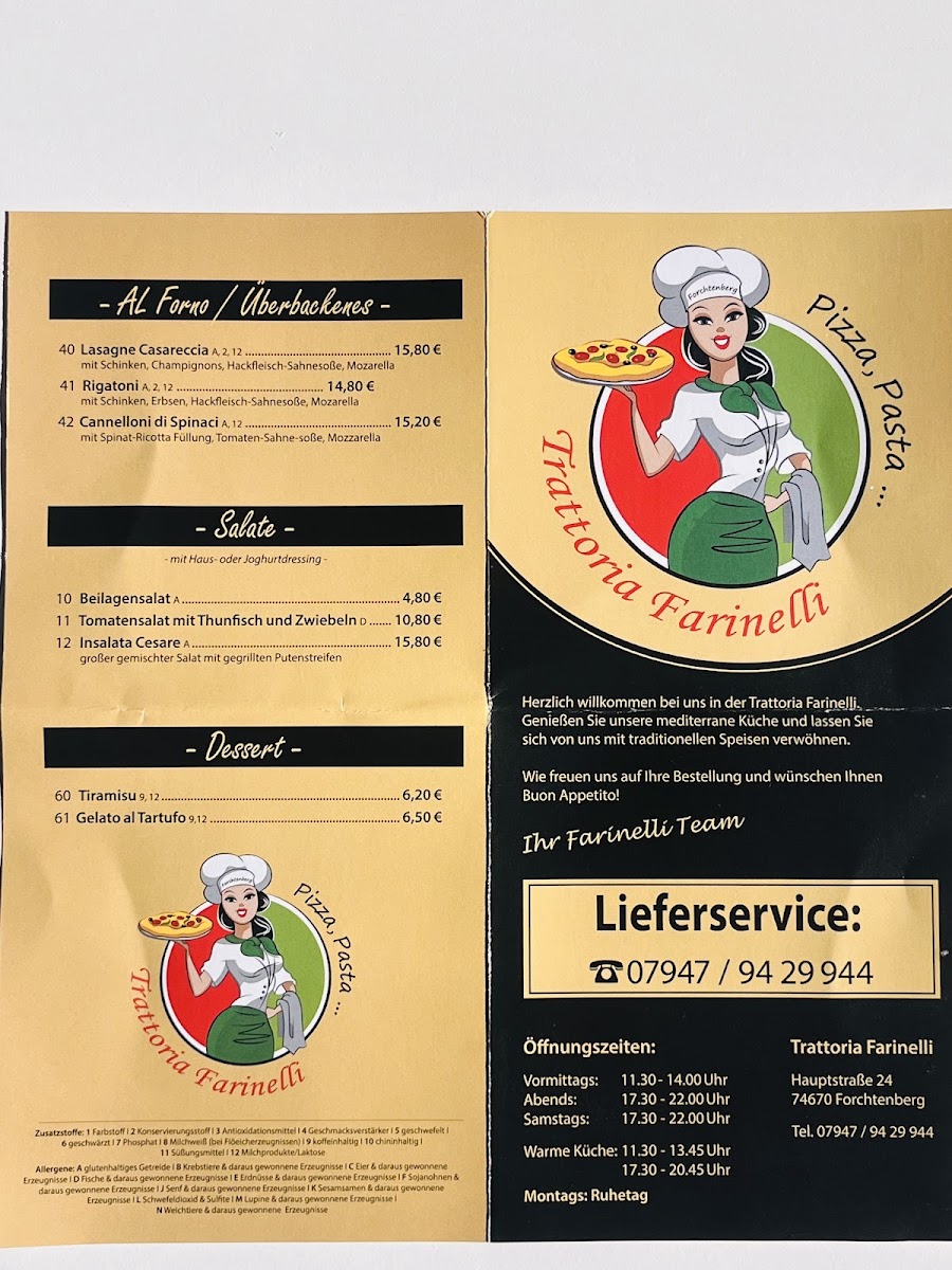 Trattoria Farinelli Photo Menu 8