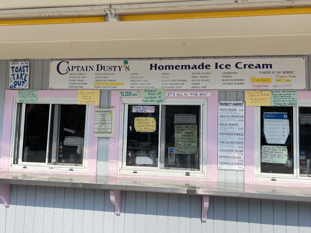 Captain Dusty's Ice Cream Photo Menu 4
