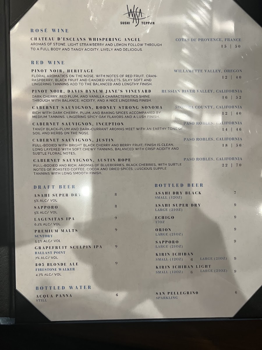 WaSa Sushi & Teppan Photo Menu 10